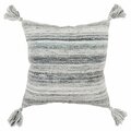Palacedesigns Boho Weave Indoor & Outdoor Throw Pillow Charcoal & Gray PA3108675
